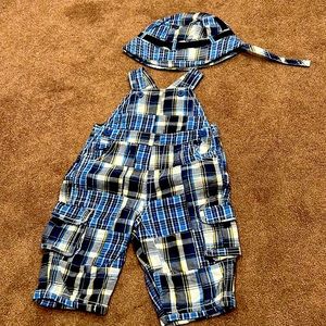 Children’s place overall and hat
